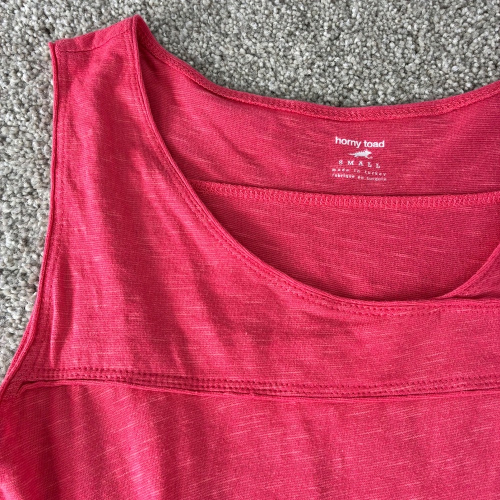 Horny Toad Womens Dress Small Pink Sleeveless Casual Tencel Blend Knee‎ Length